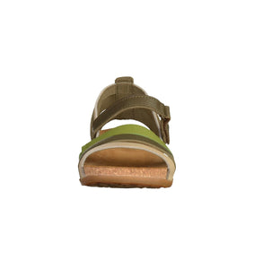 El Naturalista NF42 Khaki Mixed Sandals Flats Made In Spain