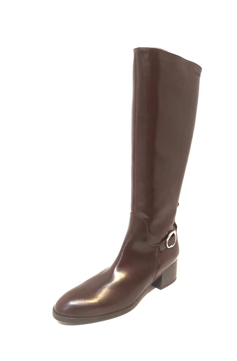 Wonders G-5133 Testa Brown Knee High Zip Boot Made In Spain