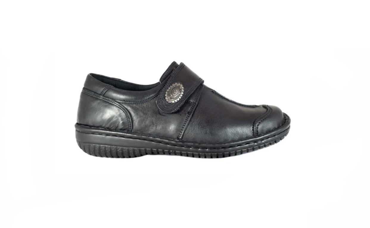 Cabello Comfort 5072-27XL Black Velcro Shoe Made In Turkey