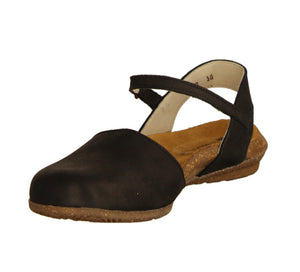 El Naturalista N412 Black Flats Sandals Made In Spain