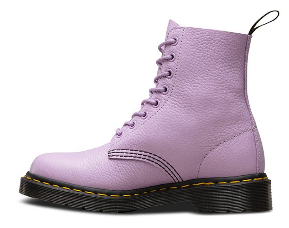 Dr. Martens 1460 Pascal Soft Leather Orchid Purple 8 Eyelet Zip Ankle Boot