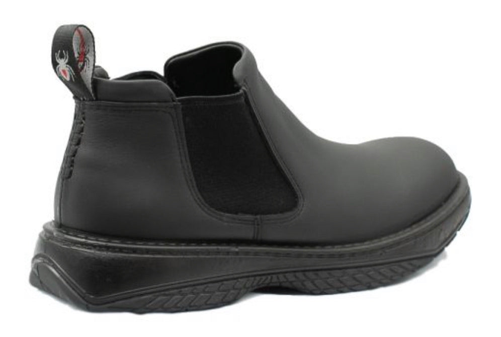 Redback Retro RRBN Black Nappa Matte Soft Toe Chelsea Boot Made In Australia