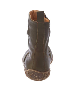 El Naturalista N722 Forest Green Zip Mid Calf Boot Made in Spain