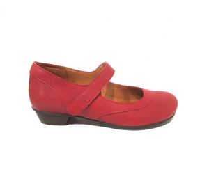 Brako 6480 Rojo Red Rock Bem Leather Court Shoe Made In Spain