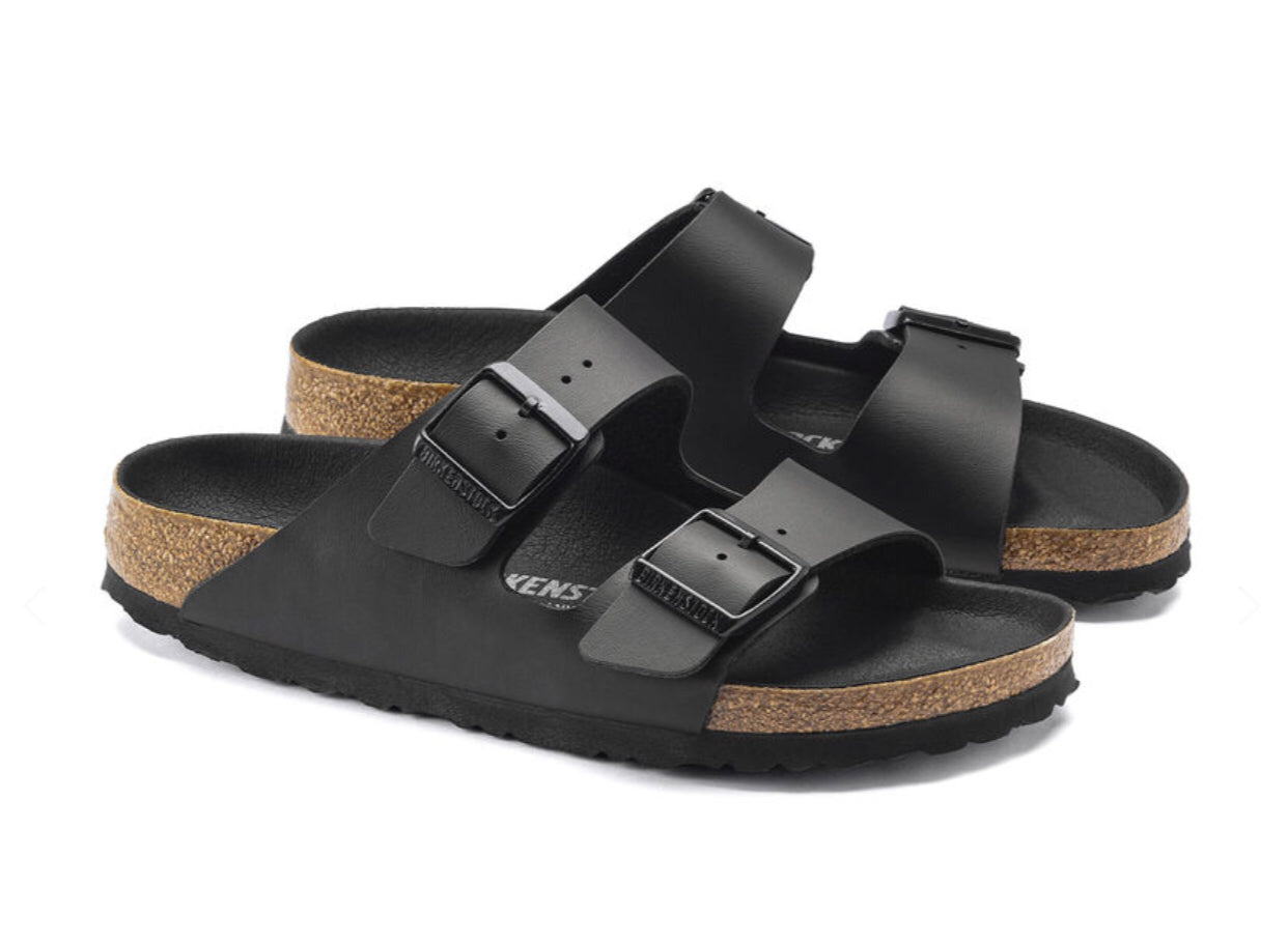 Birkenstock Arizona Semi Exq Black Birko-Flor Vegan Made In Germany