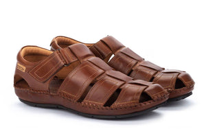 Pikolinos 06J-5433 Cuero Leather Sandals Mens Velcro Made In Spain