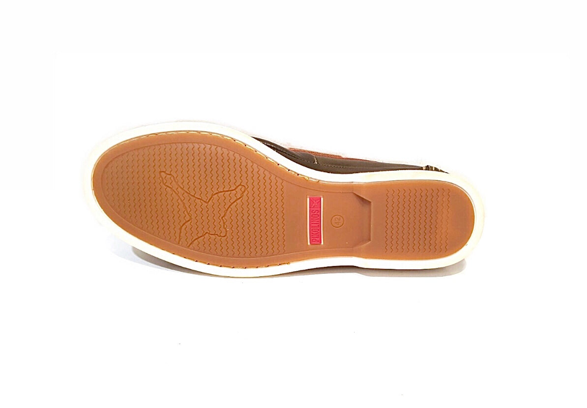 Pikolinos M3D-4074C1 Seaweed Leather Boat Shoes Made In Spain