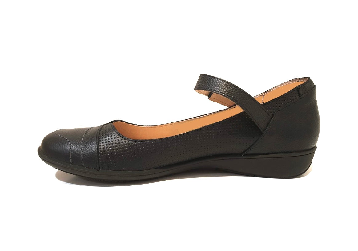 Wanda Panda Aurora Black Velcro Mary Jane Made In Spain