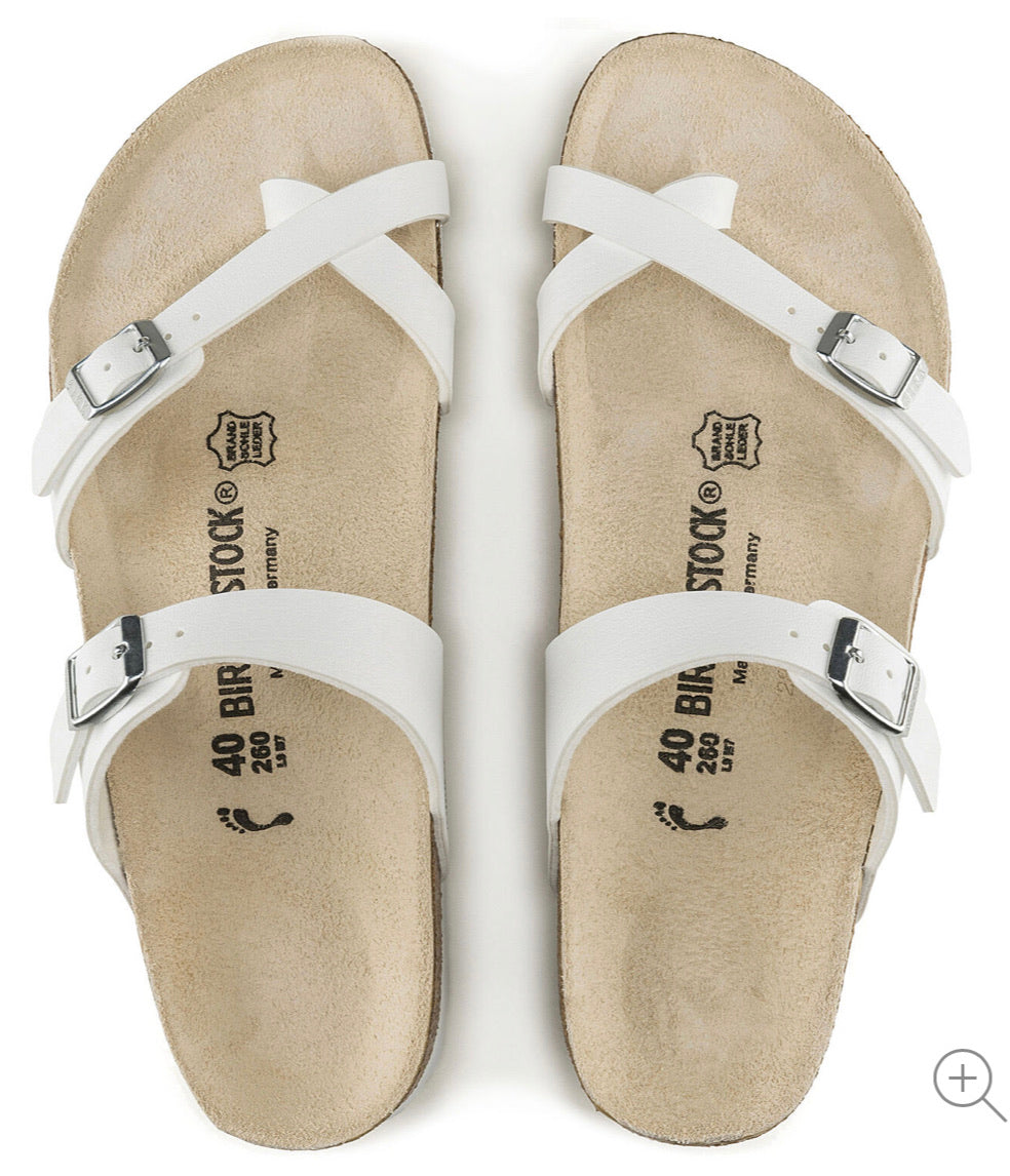 Birkenstock Mayari White Birko-Flor Made In Germany