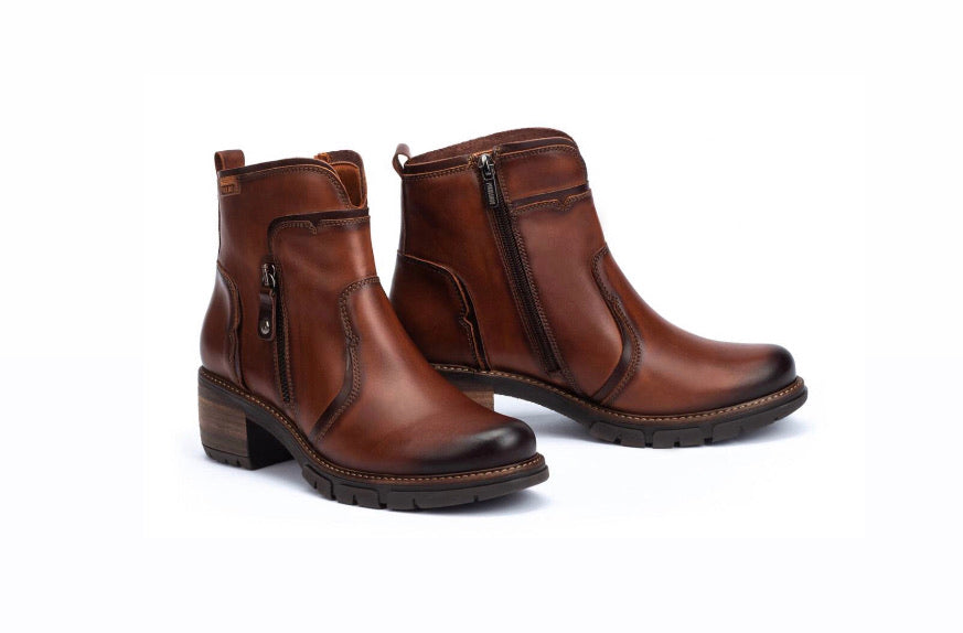Pikolinos San Sebastia W1T-8777 Cuero Zip Ankle Boot Made In Spain