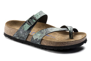 Papillio By Birkenstock Tabora Damask Petrol Soft Footbed Made In Portugal