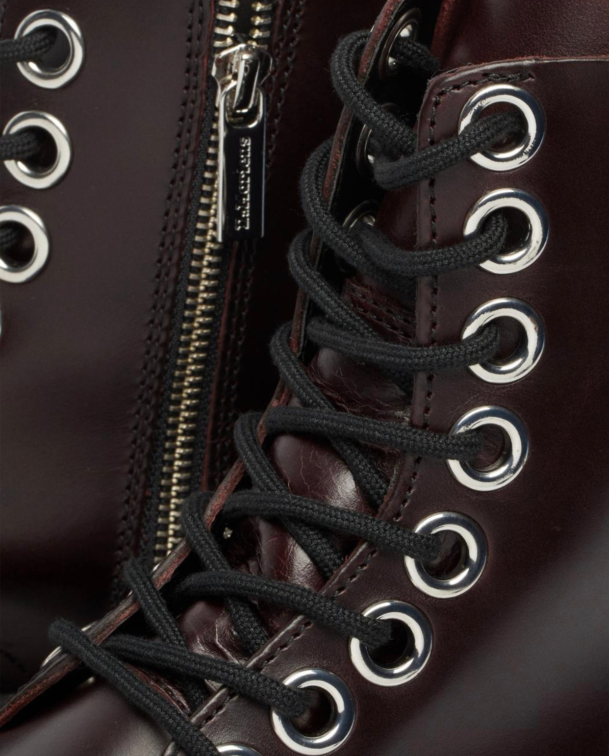 Dr. Martens Jadon Max Oxblood Atlas Zip 8 Eyelet Ankle Boot