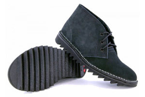 Rossi Boots 4046 Desert Ripple Black Suede Soft Toe 3 Eyelet Lace Up Boot