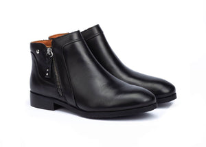 Pikolinos Royal W4D-8799 Black Zip Ankle Boot Made In Spain