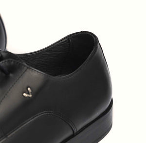 Martinelli 1492-2630PYM Black Empire Leather 4 Eyelet Shoe Made In Spain