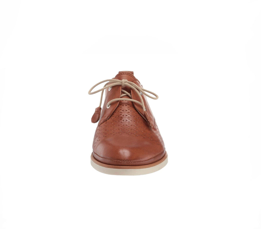 Pikolinos W3V-4828 Santorini Brandy Light Tan 2 Eyelet Shoe Made In Spain