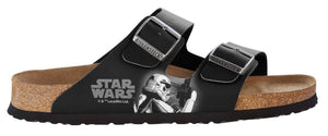 Birkenstock Arizona Black Star Wars Fighter Birko-Flor Made In Germany