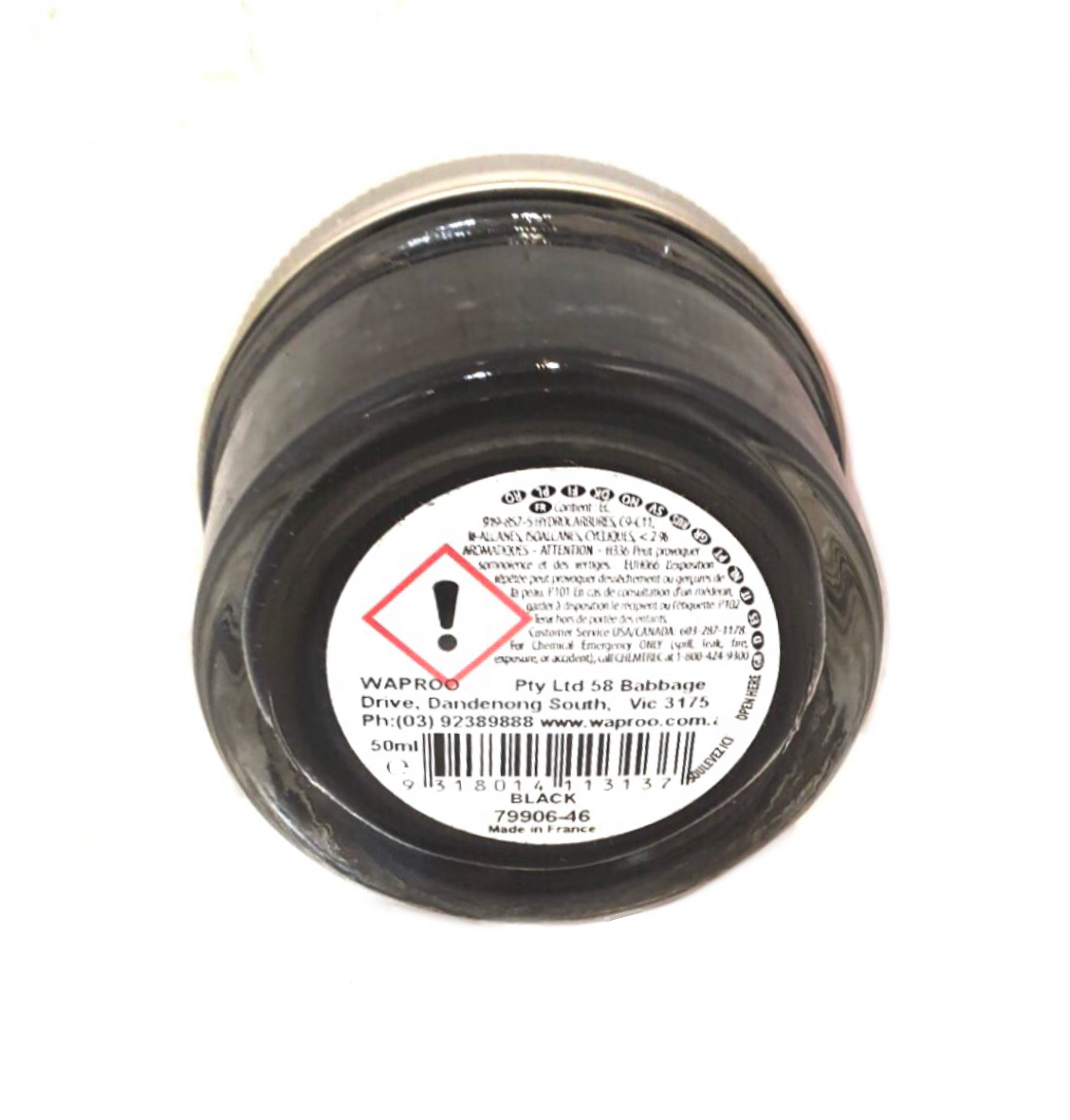 Waproo Black Renovating Cream Polish 42g Made In France