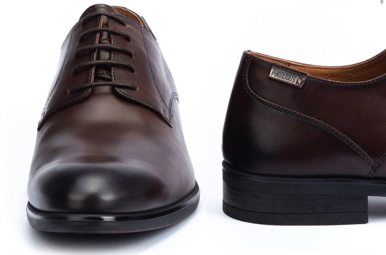Pikolinos M7J-4187 Olmo Brown 5 Eyelet Shoe Made In Spain