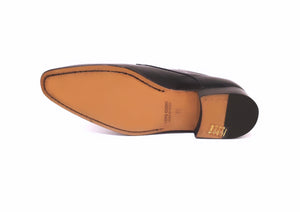 Imaschi Gold 3929 Vernice Nero Black Patent Leather 4 Eyelet Shoe Made In Italy