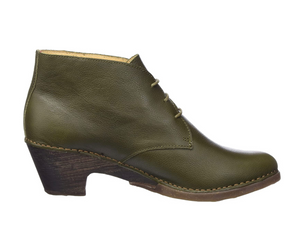 El Naturalista 5490 Forest Green Sylvan 3 Eyelet Ankle Boot Made In Spain