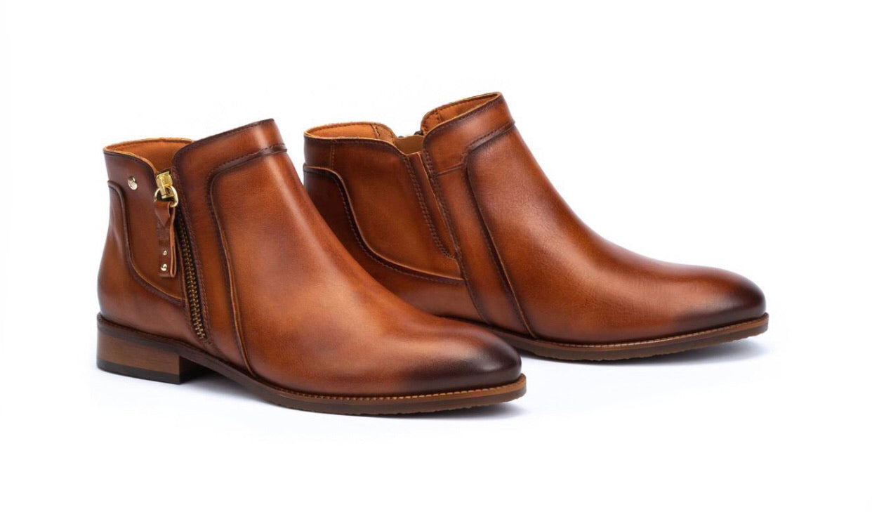 Pikolinos Royal W4D-8799 Brandy Zip Ankle Boot Made In Spain