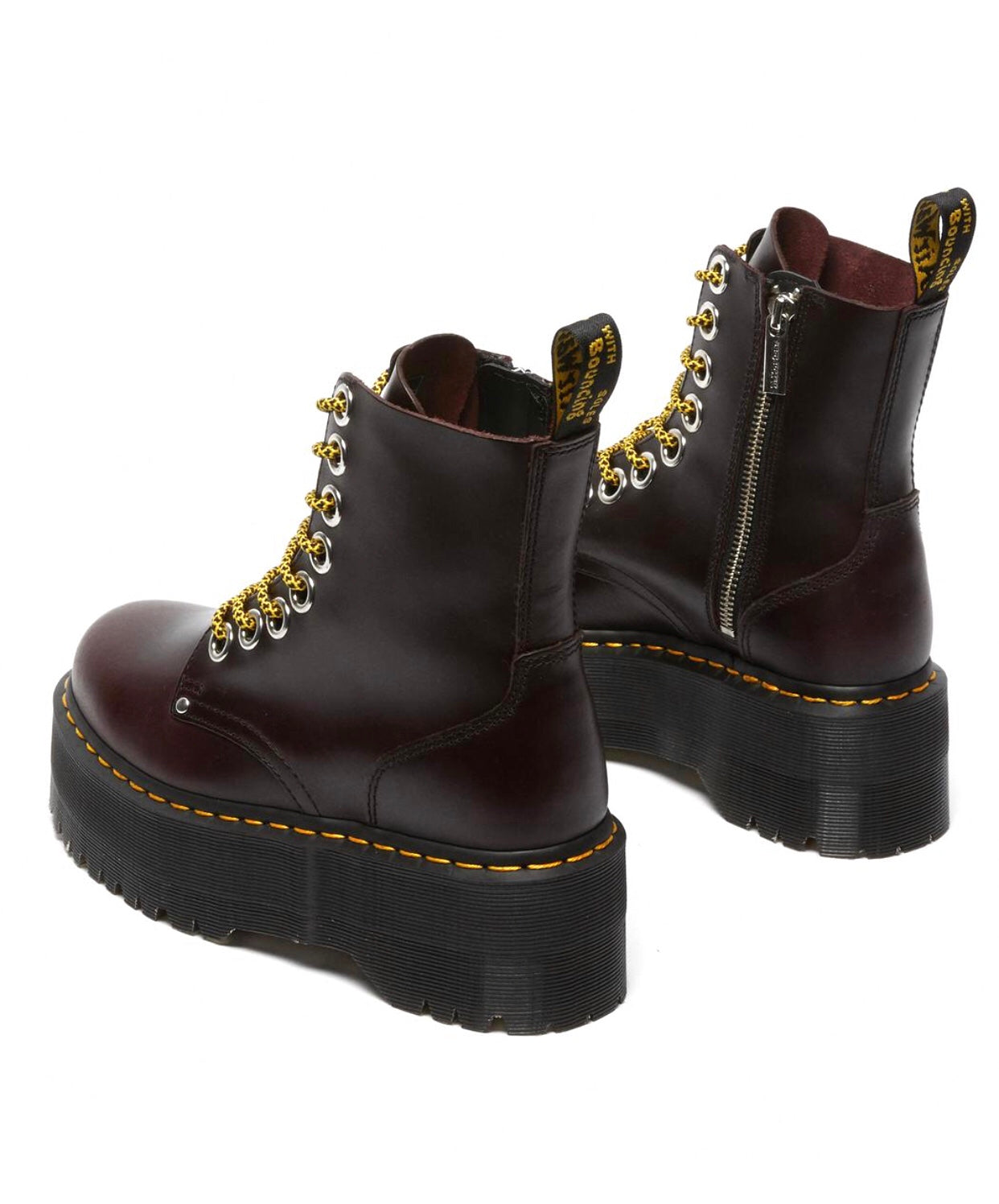 Dr. Martens Jadon Max Oxblood Atlas Zip 8 Eyelet Ankle Boot