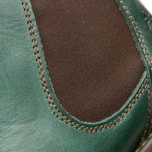 Fly London Salv Petrol Green Chelsea Ankle Boots Made In Portugal