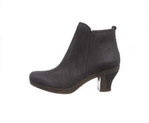 El Naturalista NC26 Black Oili Zip Ankle Boot Made In Spain