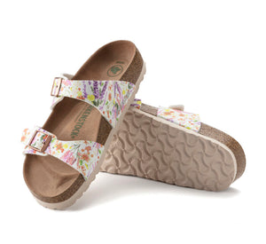 Birkenstock Sydney Light Rose Floral Birko-Flor Vegan Made In Germany
