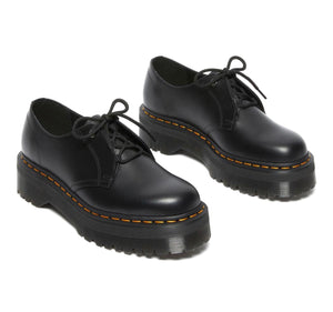 Dr. Martens Jarrick Lo Black Smooth Platform 1 Eyelet Shoe