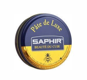 Saphir Medium Brown Pate de Luxe Beauté du Cuir Wax Polish 50ml Made In France