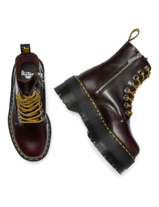 Dr. Martens Jadon Max Oxblood Atlas Zip 8 Eyelet Ankle Boot