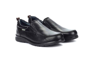 Pikolinos M1C-3036 Black Leather Slip On Shoes Made In Spain