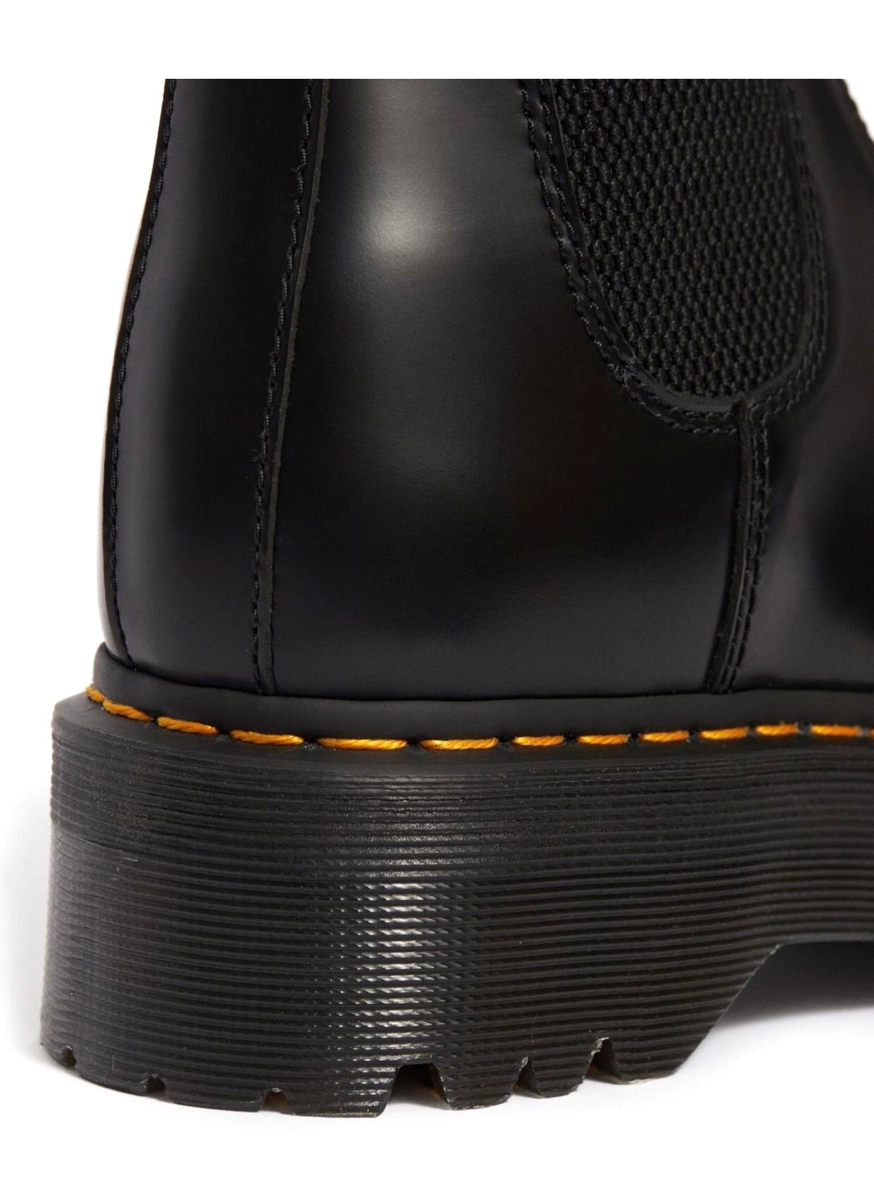 Dr. Martens 2976 Quad Black Leather Platform Chelsea Boot