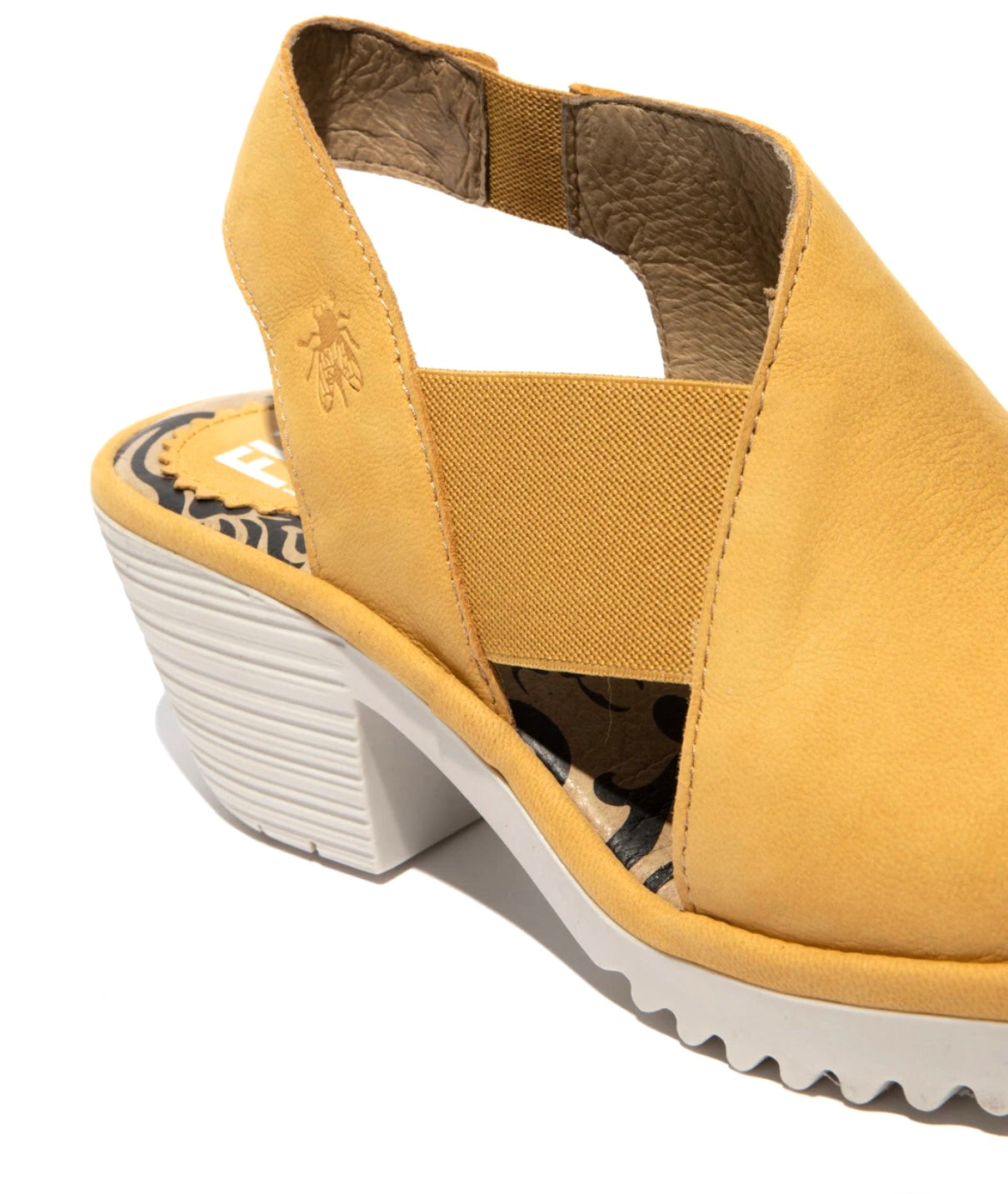 Fly London Wily300Fly Yellow Cupido Bumblebee Open Toe Sandal Made In Portugal