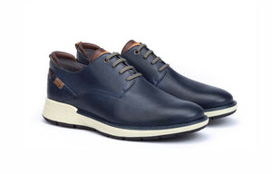 Pikolinos Busot M7S-4388 Blue 4 Eyelet Mens Shoe Made In Spain