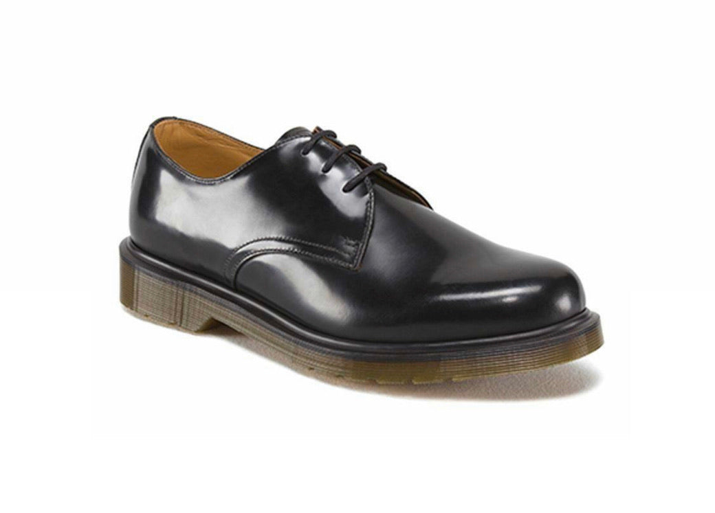 Dr. Martens 1462 Black Smooth Plain Welt 3 Eyelet Shoe