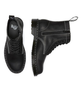 Dr. Martens 1460 Black Streeter Pascal Zipped Ankle 8 Eyelet Boot