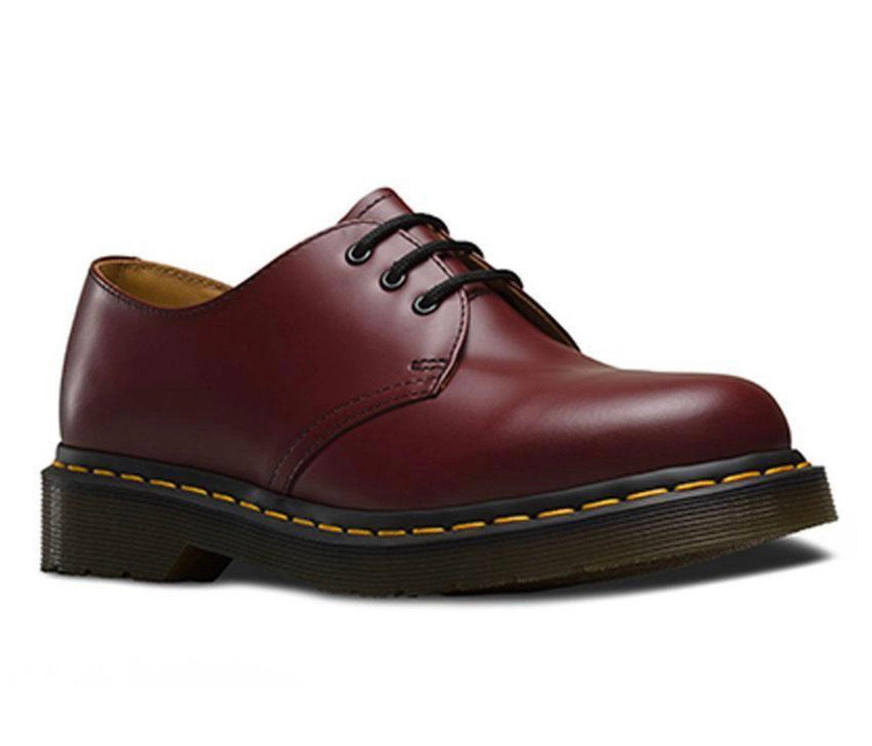 Dr. Martens 1461 Cherry Red Smooth 3 Eyelet Shoe