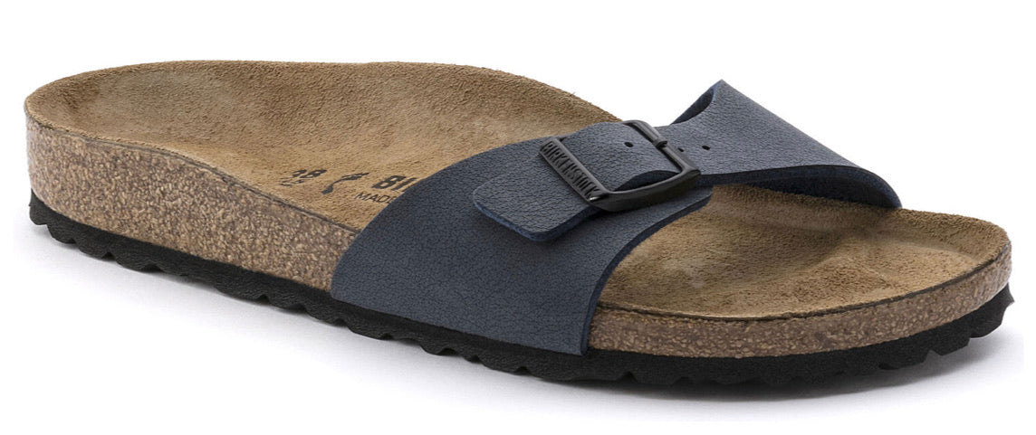 Birkenstock Madrid Nubuck Navy Birko-Flor Made In Germany