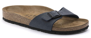 Birkenstock Madrid Nubuck Navy Birko-Flor Made In Germany