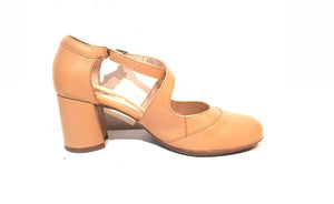 Wonders I-6884 Sand Leather Court Shoe Made In Spain