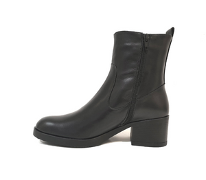 Wonders G-6208 Isy Negro Black Zip Ankle Boot Made In Spain