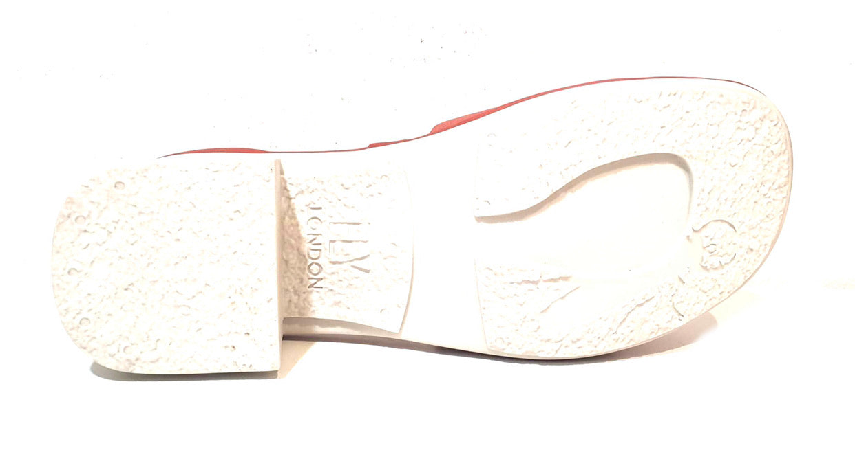 Fly London Eken018fly Janeda Raspberry Women's Leather Heels Sandals Made In Portugal