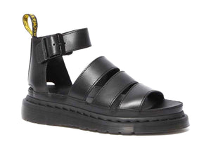 Dr. Martens Clarissa II Brando Black Sandal Buckle 3 Ankle Strap