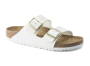 Birkenstock Arizona White Patent Birko-Flor Made In Germany