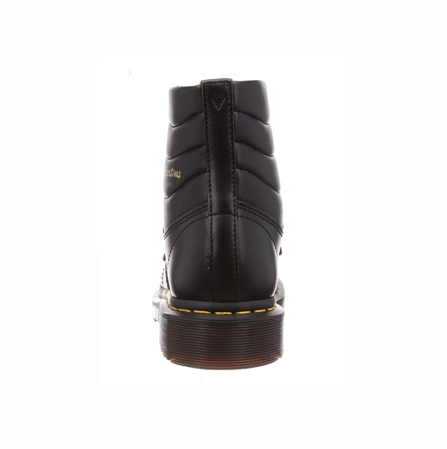 Dr. Martens Kamin Black Smooth Vintage Ankle 7 Eyelet Boot