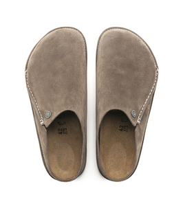 Birkenstock Zermatt Premium Suede Gray Taupe Clog Removable Footbed Made In Germany