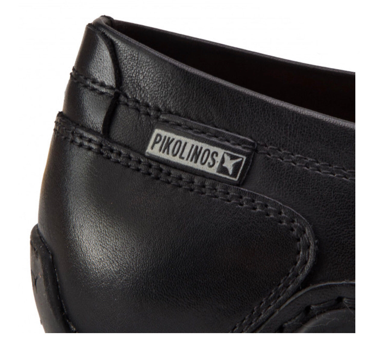Pikolinos 06H-5303 Black Leather Slip On Shoes Made In Spain